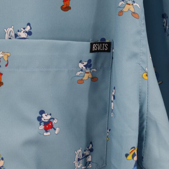 RSVLTS Shirt Mens 2XL Disney Spicy Mickey Mouse limited Short Sleeve Button Down - Picture 4 of 16